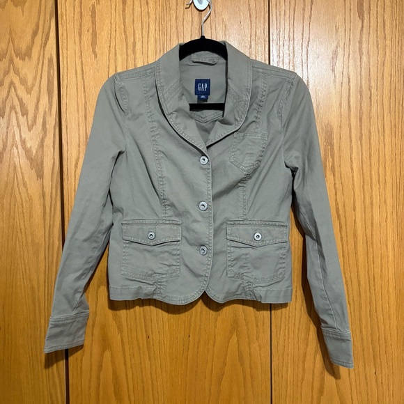 GAP Jackets & Blazers - Gap Y2K utility jacket light jacket button up cotton blend‎